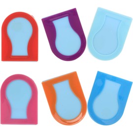 6 Piezas Tiza Cabello Lavable Temporal para Oscuro, 6 Colores