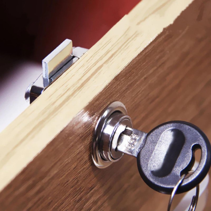 Furniture Lock Cylinder Furniture Lock, 22 mm Security Cabinet Lock