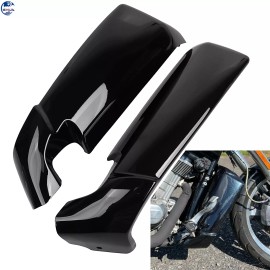 Unbranded Vivid Black Radiator Side Shroud Cover Panel For Harley VRSCF V-Rod Muscle 09-17