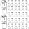 Barydat Roller Shade Clear Safety Chain and Cord Guide Curtain