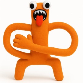 Orange Plush 11.8” for Fans and Beautiful Plushies Animal Soft Pillow Orange