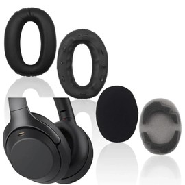 V-MOTA MDR1000X Ear Pads Cover Cushions Compatible with Sony MDR-1000X WH-1000XM2 Headset,(Do Not Fit WH-1000XM3 WH-1000XM4 WH-1000XM5) (1 Pair) (Black)