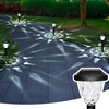GIGALUMI 8 Pack Solar Lights Outdoor, Solar Pathway Lights with