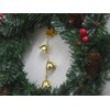 Gold Flowers Hanging Bells for Door Knob Decoration, Christmas Home