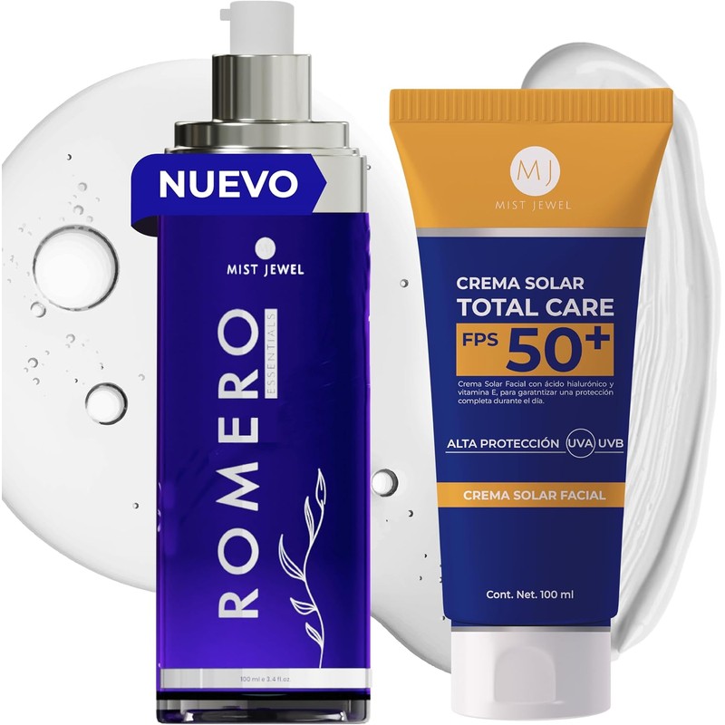 MIST JEWEL Protector solar facial Total Care 50 FPS Con