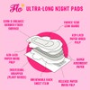 FLO Organic Ultra Long Night Pads (10 Pads)