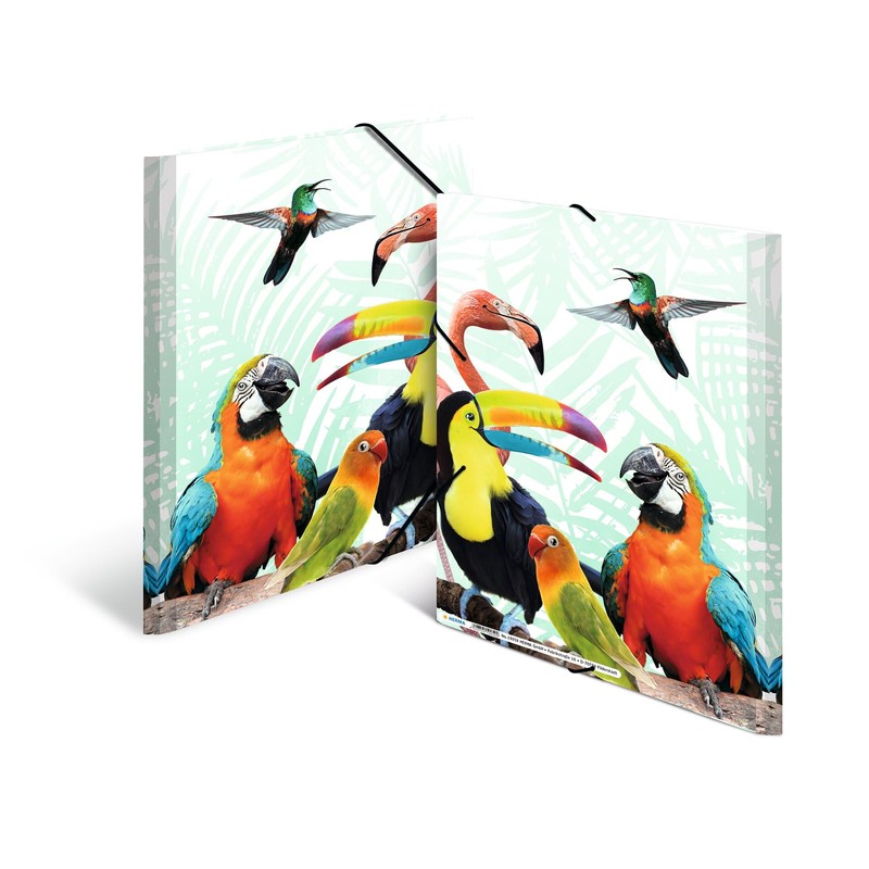 HERMA Portfolio Folder A4 Parrot, Children's Corner Folder Made of