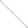 Saris and Things 925 Sterling Silver 2mm Singapore Chain Anklet