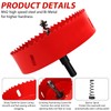 KACNON Hole Saw 145 mm, Universal High-Speed Steel HSS M42