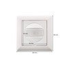 Huber Motion 180° Motion Detector, White, Recessed, Flush-Mounted, Energy-Efficient