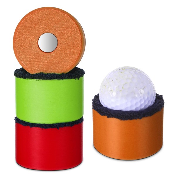 Zhehao 3 Pack Magnetic Golf Ball Washer 3D Printed Golf