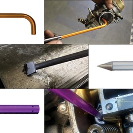 3-Pc Specialty Blow-Gun Set with Scraper, 90 Degree Angle and Blind Hole Blow Guns, Stainless Steel and Aluminum ¼” NPT Air Compressor Tool Kit