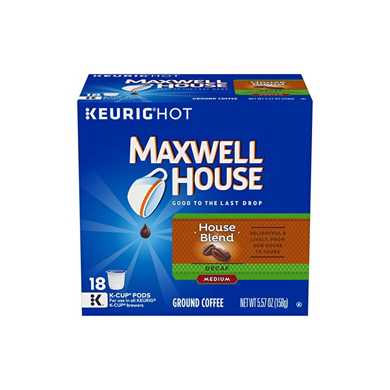 Maxwell House Decaf House Blend Medium Roast K-Cup Coffee Pods