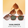VANLINKER Vintage Square Polarized Sunglasses Men Women Classic Trendy Rectangle