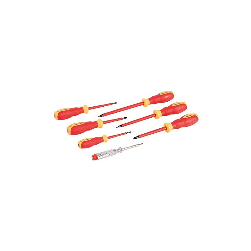 Silverline VDE Soft-Grip Electricians Screwdriver Set 7pce (928227)