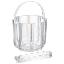 Acrylic Ice Basket Clear (with tongs) KY – 016 
