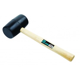 OX Trade Black Rubber Mallet - 24 oz