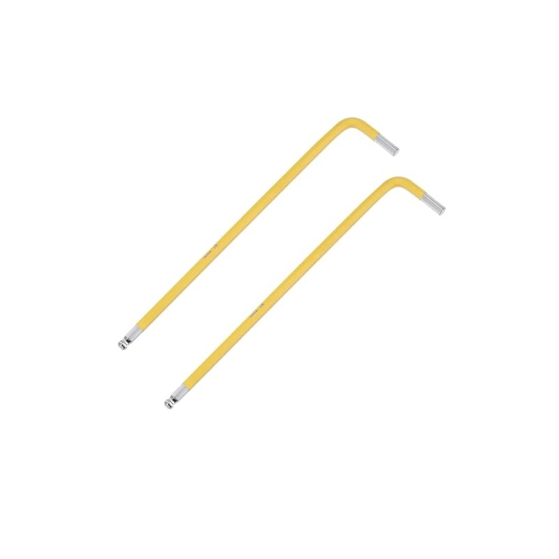 2Pcs 4mm Ball End Hex Key Wrench, L Shaped Long