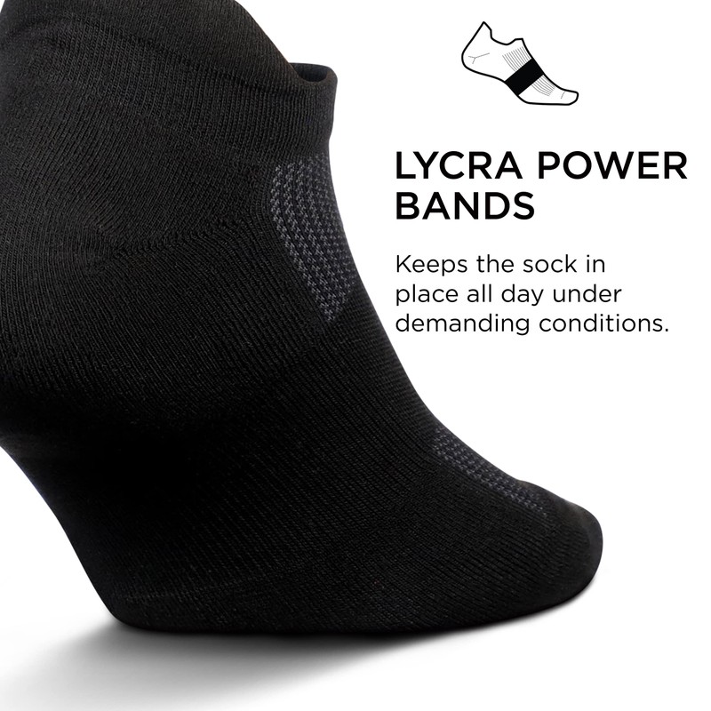 Feetures High-Performance Cushion No Show Tab Solid- For Men &