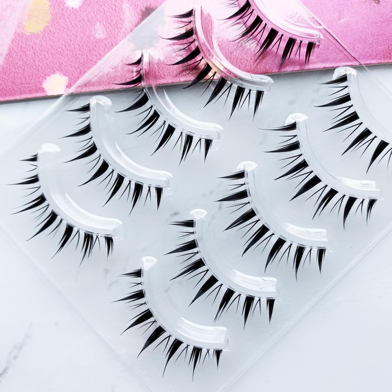 Musegetes False Eyelashes, 4D False Eyelashes, Natural False Eyelashes, Ultra