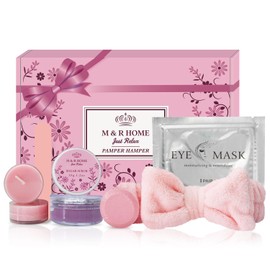 Pamper Gifts for Women, Birthday Gifts, Pamper Sets Hamper, Self Care Relaxation Spa, Relax Bath Gift box Birthday Presents for Women