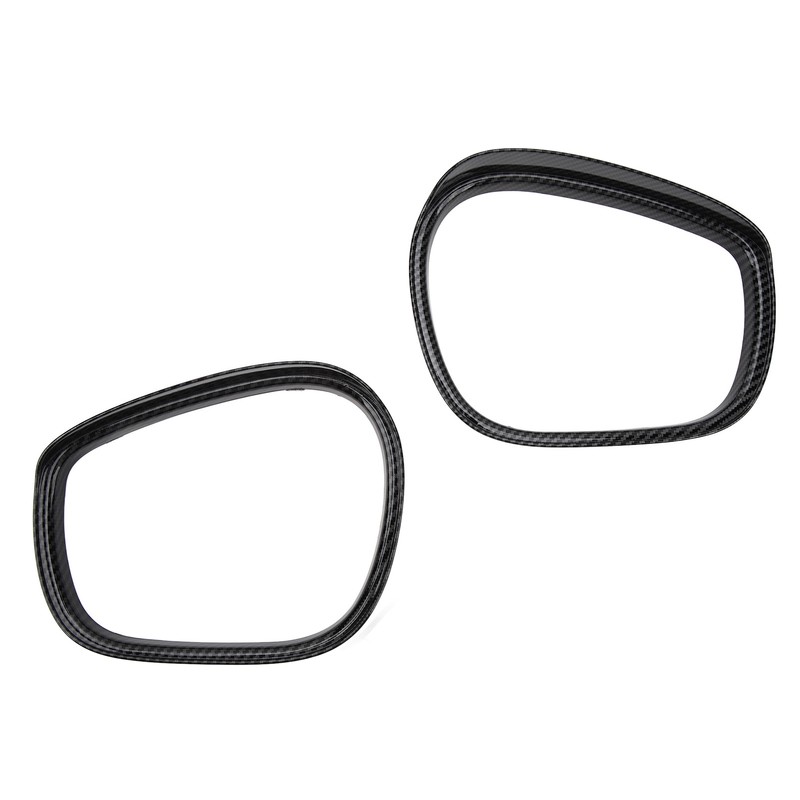 2Pcs Rearview Mirror Rain Eyebrow Frame Door Mirror Frame Trim