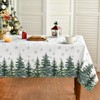 Artoid Mode Snowflakes Pine Trees Christmas Table Cloth, Rectangular 140x180