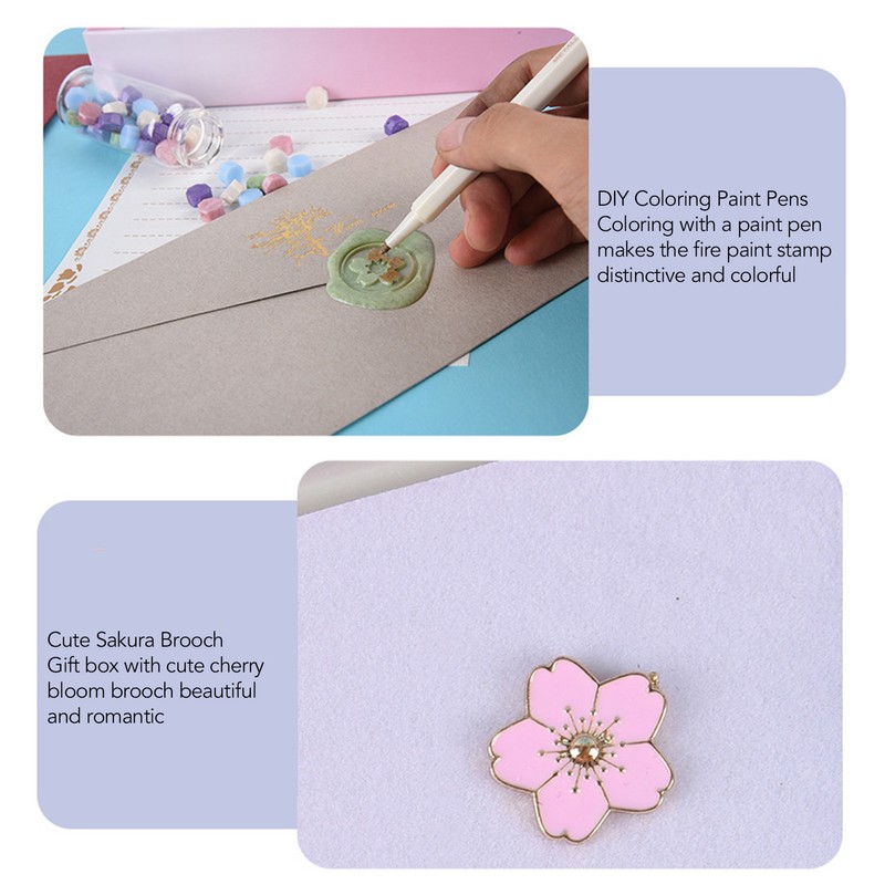 Seal Stamp Kit Replaceable Stamp Patterns Wax Seal Stamp Kit
