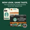 Starbucks K-Cup Coffee Pods, Medium Roast Coffee With 2X Caffeine