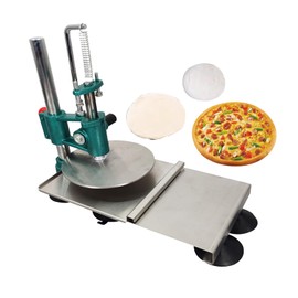 BANFLUXION 7.8 Inch Household Pizza Dough Pastry Press Machine Manual Stainless Steel Dough Pastry Presser 0.2 Inch Thickness of Plate