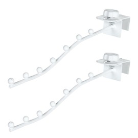 NABESHI Long Press Hook Hanger, Vertical Washing, Stylish, Door Hanging, Interior Hanger, Hanging, Laundry or Door Hanging (2 White Pieces)