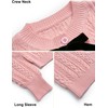 Women's Cable Knit Sweater Dress Set 2 Piece Outfits Button