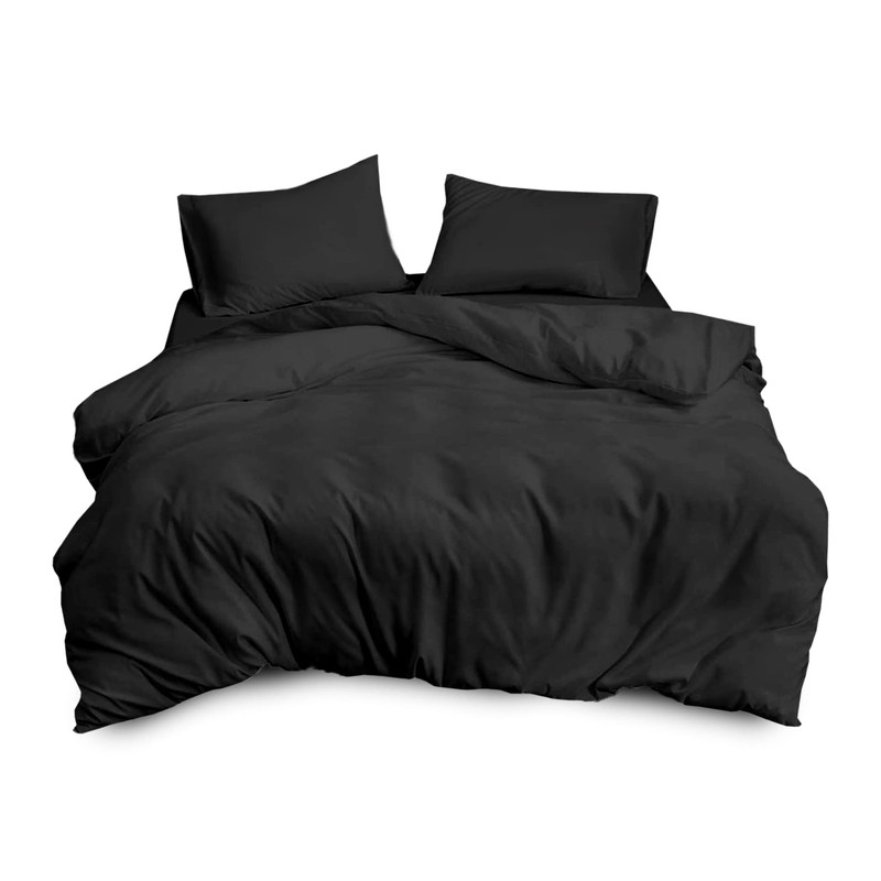 Sapphire Collection Plain Duvet Cover With Pillow Case Non Iron
