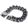 Dream Apparel 4/5 Inch Wide Stainless Steel Cuban Link Bracelet