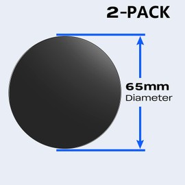 2-Pack Dashboard Adhesive Mounting Disk of 65mm High Bond Sticky Pad for Garmin GPS Suction Cup Mount Dezl OTR & RV GPS Navigator Suction cup Phone Holder – Heat-Resistant Base Replacement Kit - DMD65
