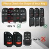 TPU Key Fob Cover Compatible with Jeep Grand Cherokee/Dodge Charger/Challenger/RAM