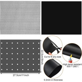 6 Pack Reusable Liners for Toaster Oven Non Stick Mat Air Fryer Oven Liners Easy Clean Toaster Mat Compatible with Cuisinart, Ninja, Kalorik Microwave Oven Toaster