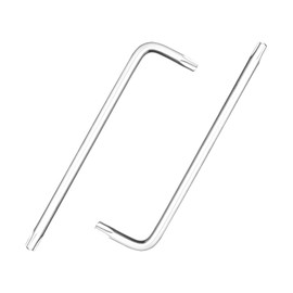 YXQ T30 Torx Star Allen Wrench, 2Pcs L-Shape Long Arm Tamper Proof Star Key Nickel Plated CR-V Bit Handle Torque Repair Tool