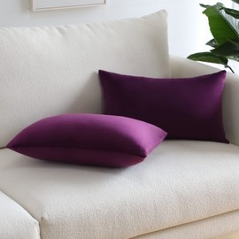 Sungeek Set of 2 Velvet Cushion Covers, Decorative Cushion Covers, Soft Cushion Cover, Decorative Cushion, Sofa Cushion, Couch Cushion, Decorative Cover for Sofa, Bedroom, Living Room (30 x 50 cm,