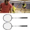 2Pcs Badminton Racquets Set Lightweight Sturdy Double Badminton Rackets with