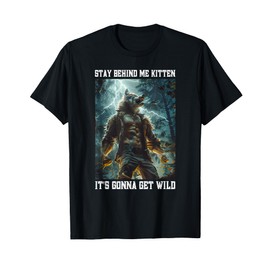 Cringy Werewolf Kitten Wolf Meme Cringe Alpha T-Shirt