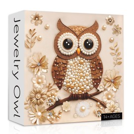 Owl Puzzle 1000 Pieces for Adults, Jewel Bird Flower Art Jigsaw Puzzles, Diamond Animal Puzzle as Wall Decor