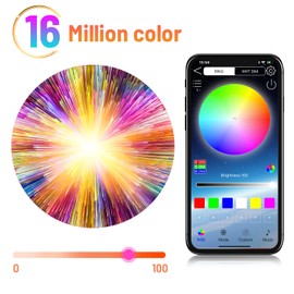 Smart APP 16 Million Color Sunset Lamp Led Projector Home Decoration Photography Background Night Light (1 PCS)