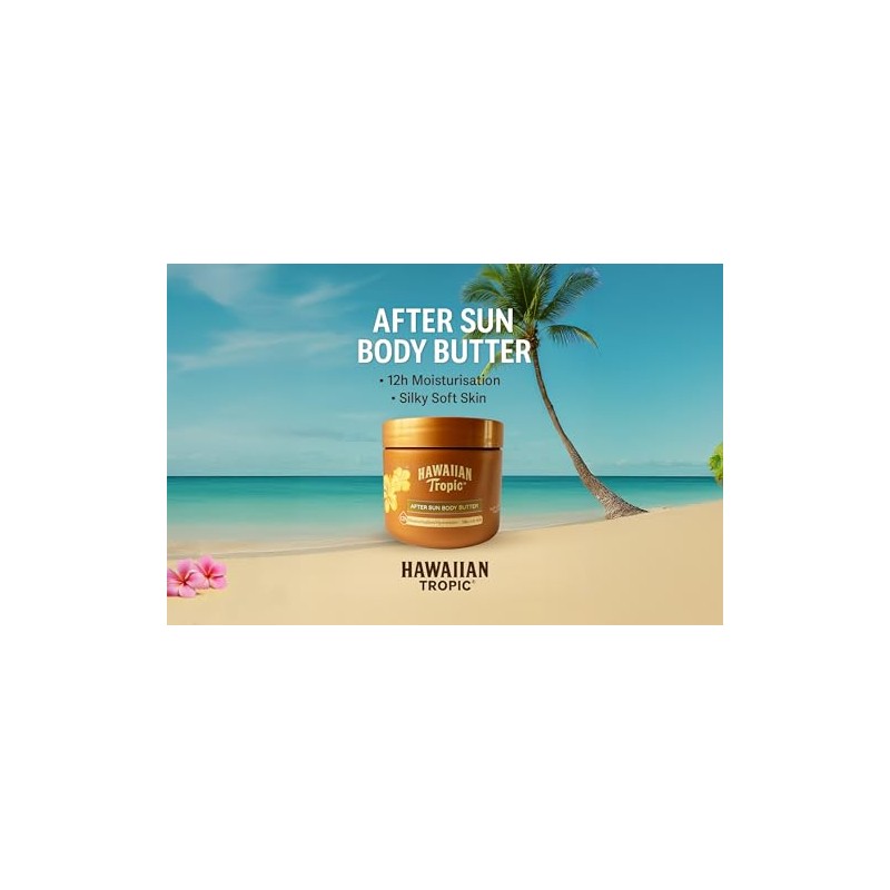 Hawaiian Tropic After Sun Body Butter, 250ml | 12hr Moisturisation,
