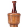Wooden Grinding Bowl Household Kitchen Manual Garlic Ginger Spices Grinder