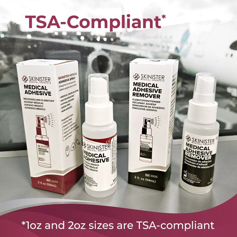 Skinister Medical Adhesive - Silicone Skin Glue for Ostomy, Mastectomy,