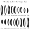 Step Up/Down Lens Filter Ring Adapter Set 37-82 mm for
