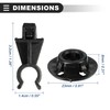 Motoforti Hood Prop Rod Clip Retainer,for Nissan Navara D40,Plastic,Black,2 pcs