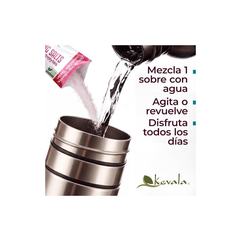 Kevala Electrolitos Sin Azúcar | Vitamina C y Prebióticos |