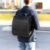 Jahn-Tasche – Very large leather backpack / teacher backpack size XL made out of leather, black